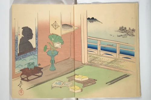 No Shadow in Any Nook or Corner (Kuma naki kage) くまにき影 by Shibata Zeshin (柴田是真), book, 1867