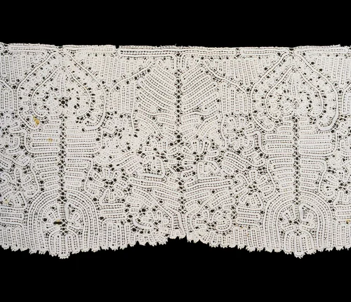 Three Fragments (Border) by Italy Aquila, textile, 1675-1750