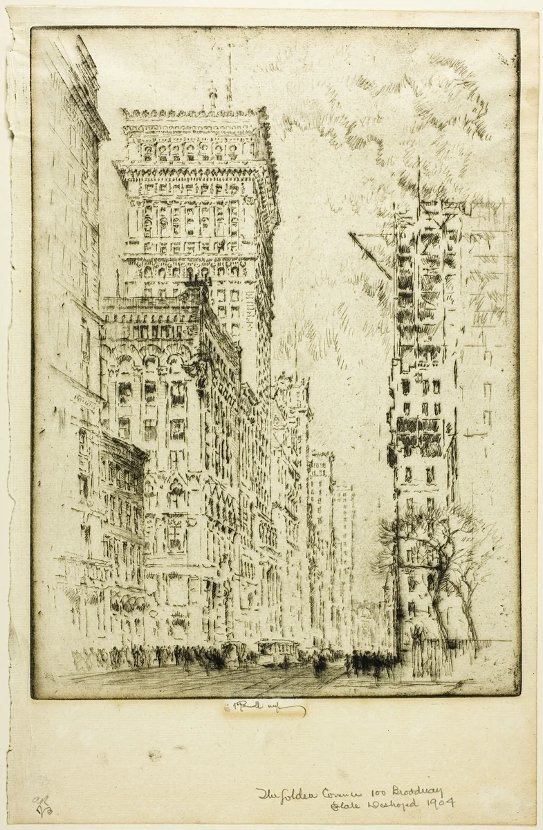 The Golden Cornice, I by Joseph Pennell, print, 1904