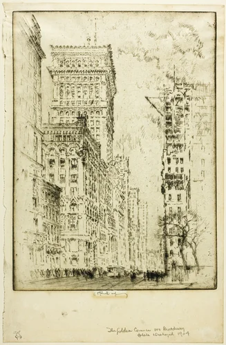 The Golden Cornice, I by Joseph Pennell, print, 1904