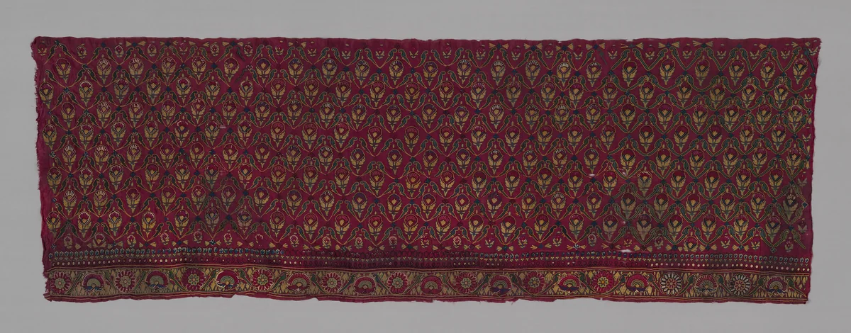 Panel by India, textile, 1801-1900