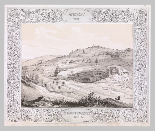 View of the Mount of Olives, from "Malerische Ansichten aus dem Orient..." by Heinrich von Mayr, print, 1839