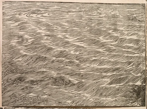 The Submersion of Pharaoh's Army in the Red Sea by Titian, print, 1514-1515