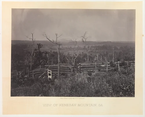 View of Kenesaw Mountain, Georgia by George N. Barnard, photograph, 1860-1869
