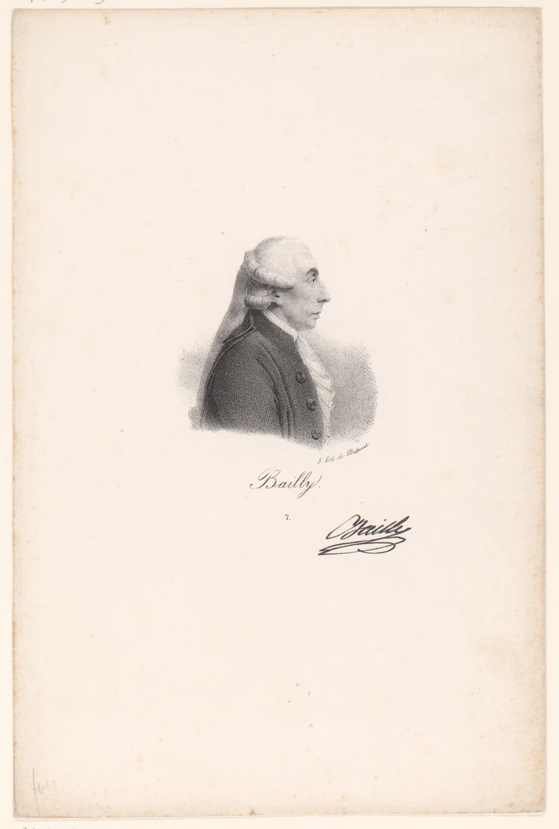 Portret van Jean Sylvain Bailly by anonymous, print, 1818-1842