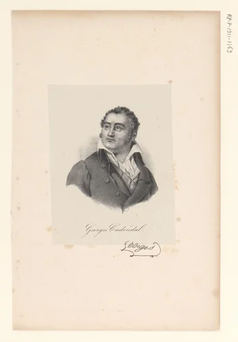 Portret van Georges Cadoudal by anonymous, print, 1818-1842
