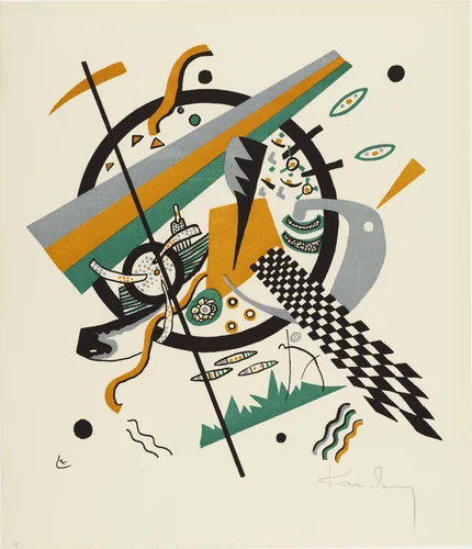 Small Worlds IV (Kleine Welten IV) from Small Worlds (Kleine Welten) by Wassily Kandinsky, print, 1922