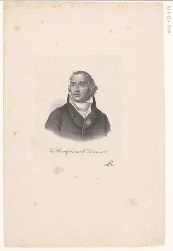 Portret van François XII de La Rochefoucauld-Liancourt by anonymous, print, 1818-1842