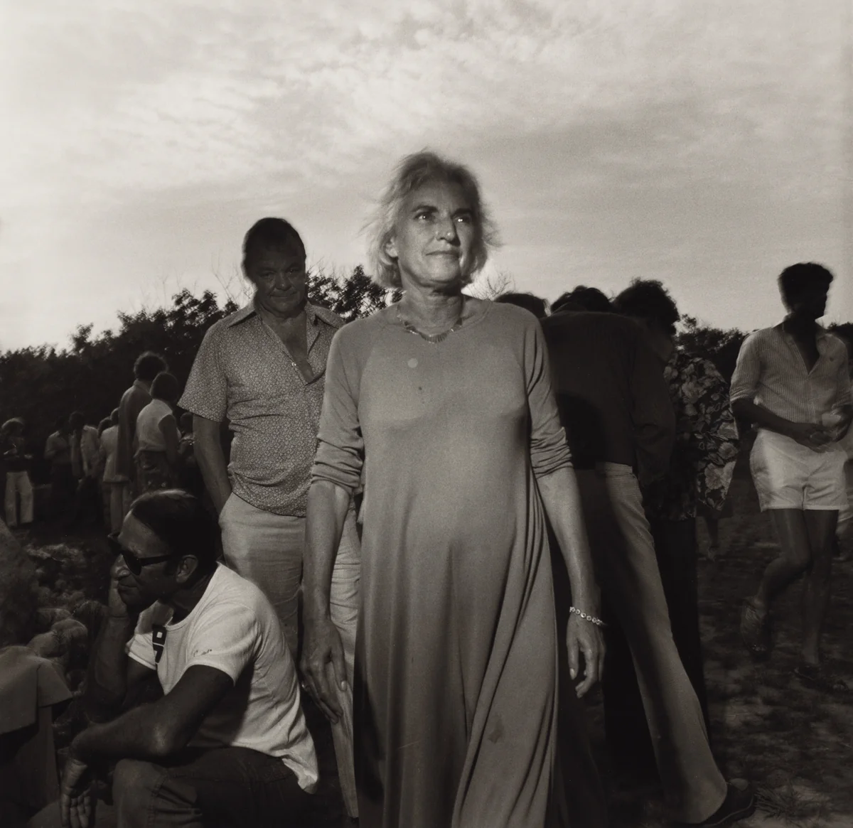 Peter Beard, Montauk, New York by Larry Fink, photograph, 1977