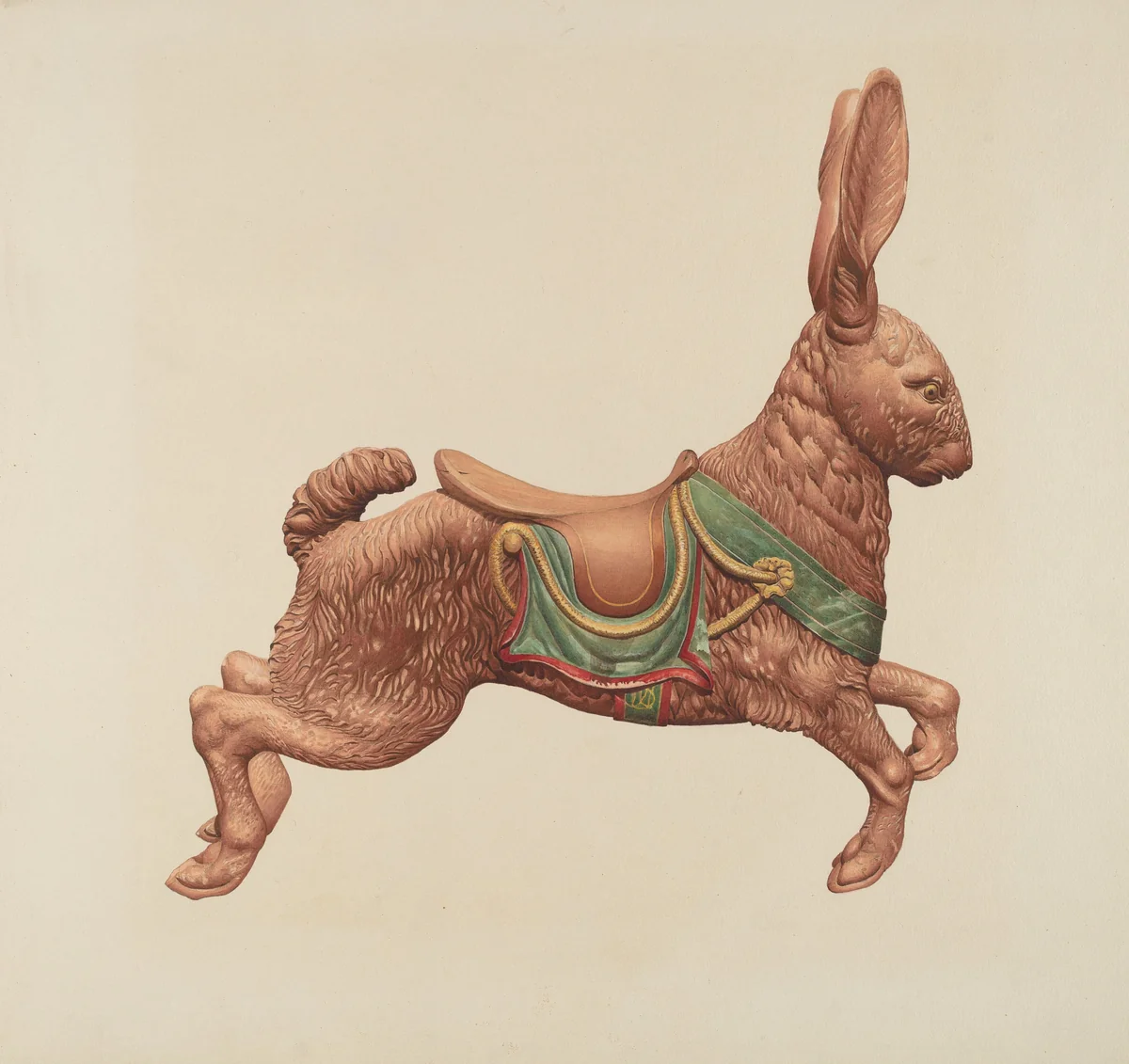 Carousel Rabbit by Robert Pohle, index of american design, 1939