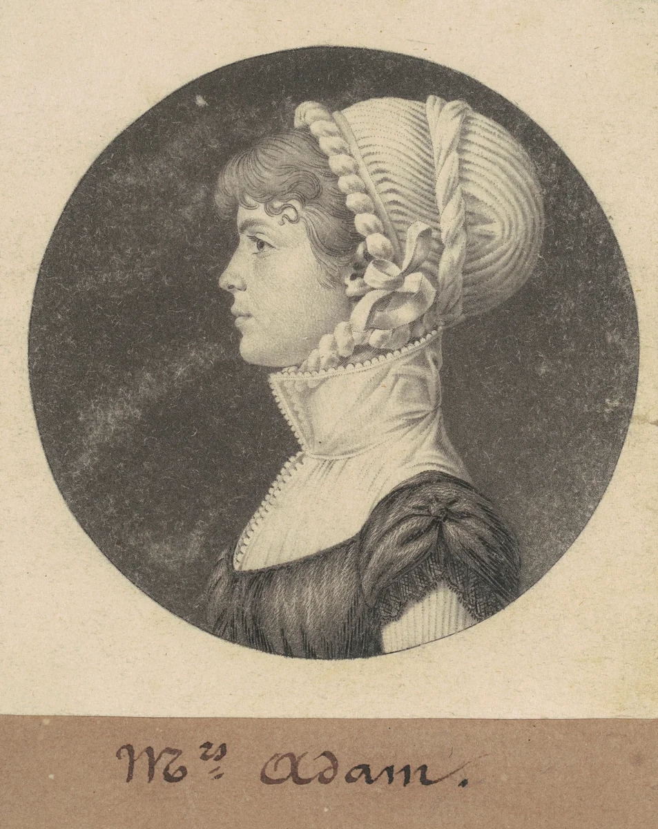 Sarah Eve Adams by Charles B. J. Févret de Saint-Mémin, print, 1809