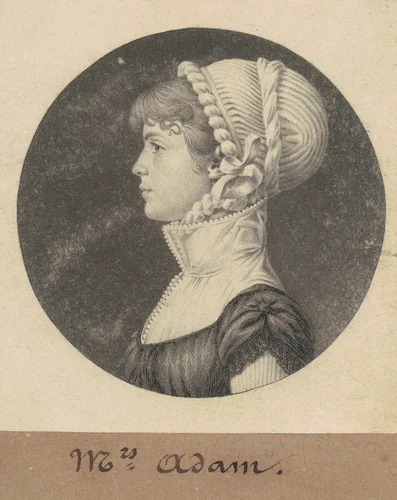 Sarah Eve Adams by Charles B. J. Févret de Saint-Mémin, print, 1809