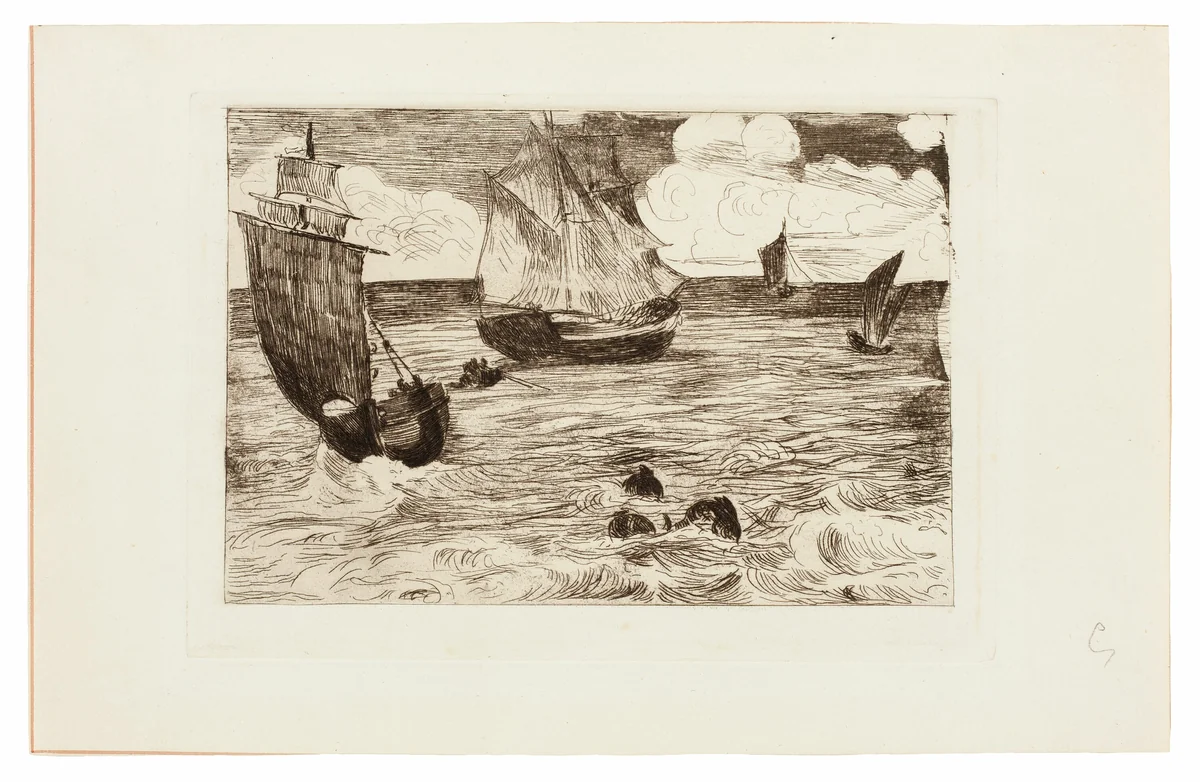 Marine by Édouard Manet, print, 1865-1866