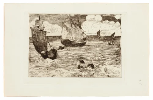 Marine by Édouard Manet, print, 1865-1866