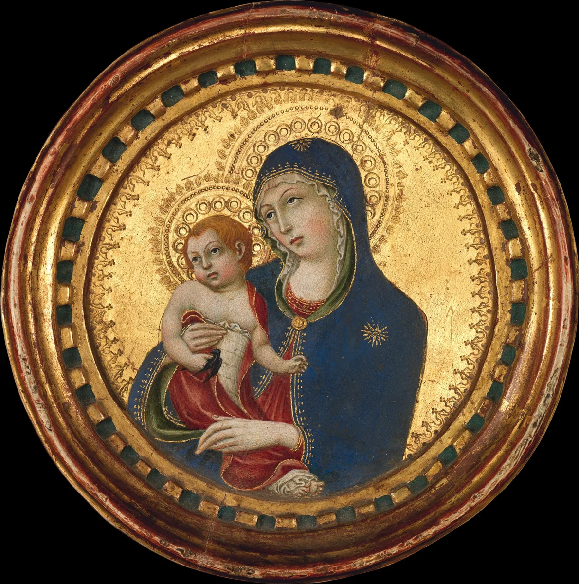 Madonna and Child by Sano di Pietro, painting, 1436-1470