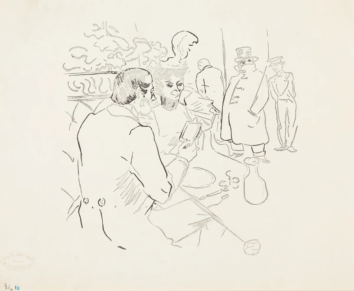 Snobism by Henri de Toulouse-Lautrec, print, 1895