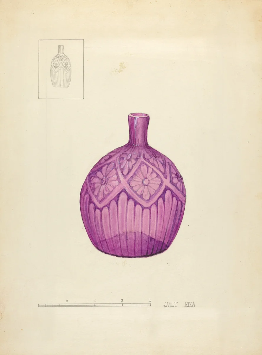 Blown Glass by Janet Riza, index of american design, 1935-1942