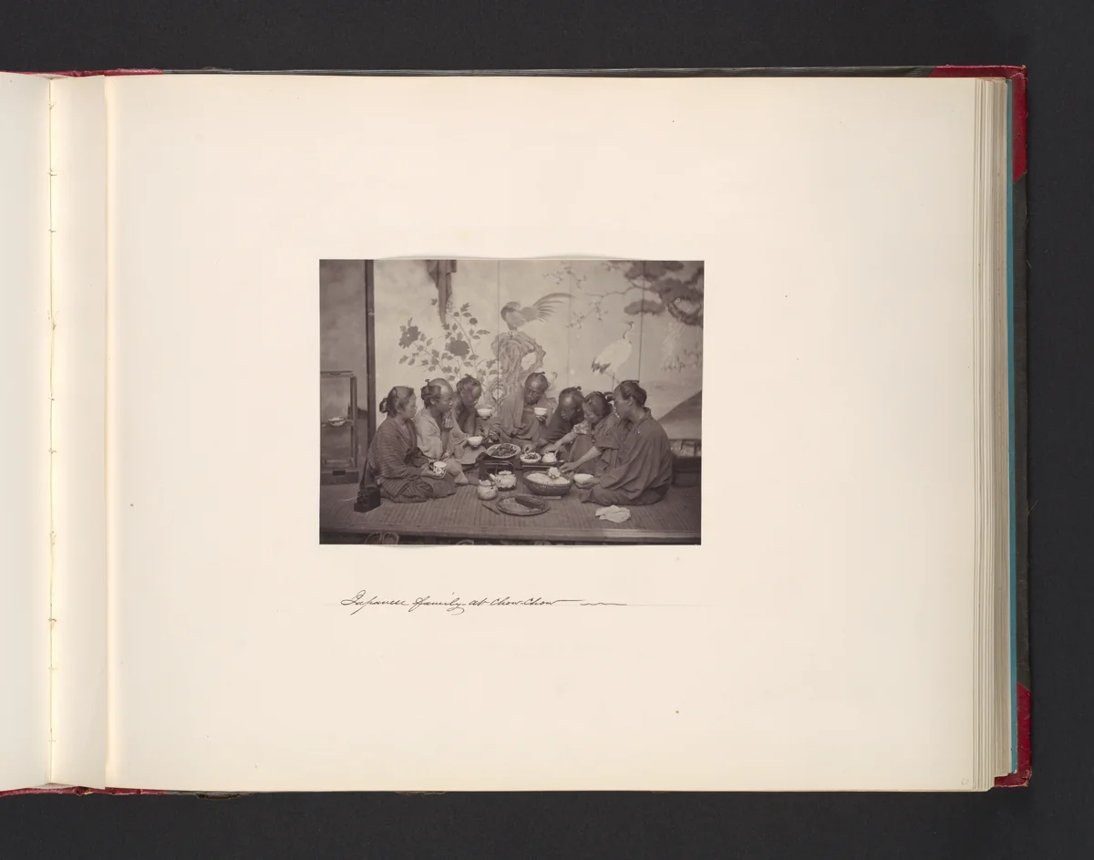 Japanese Family at Chow-Chow by John Thomson, photograph, 1865