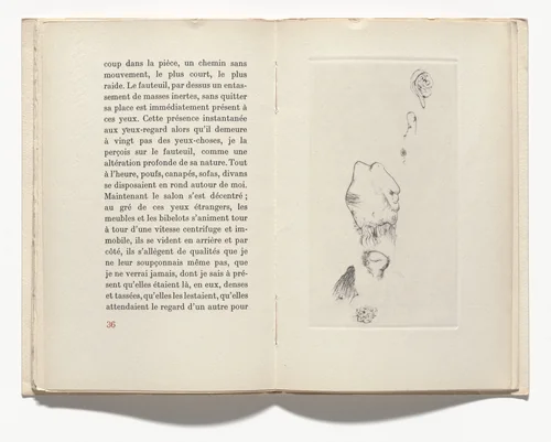 Visage III (plate, page 37) from Visages by Wols, illustrated book, 1948