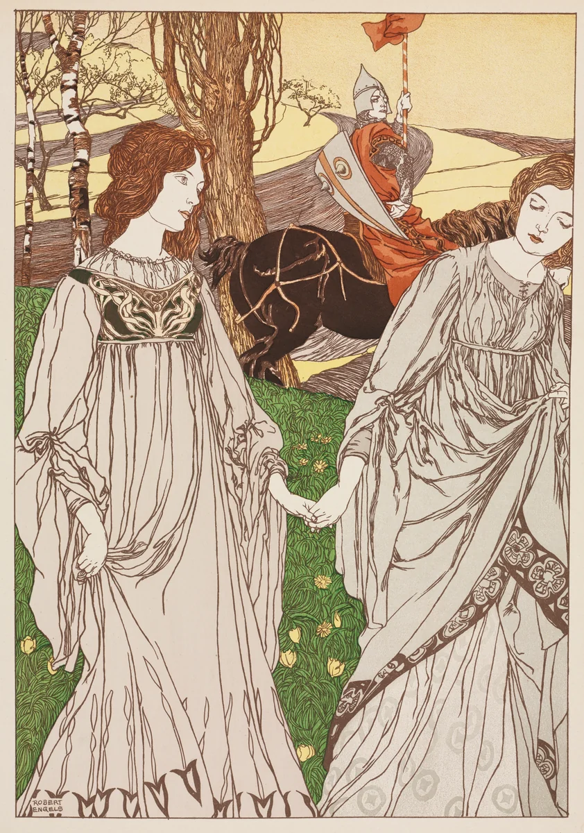 The Passer-By (Le Passant) by Robert Engels, print, 1897