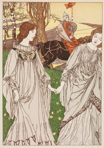 The Passer-By (Le Passant) by Robert Engels, print, 1897