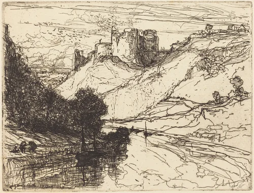 Kilgaren Castle by Francis Seymour-Haden, portfolio, 1864