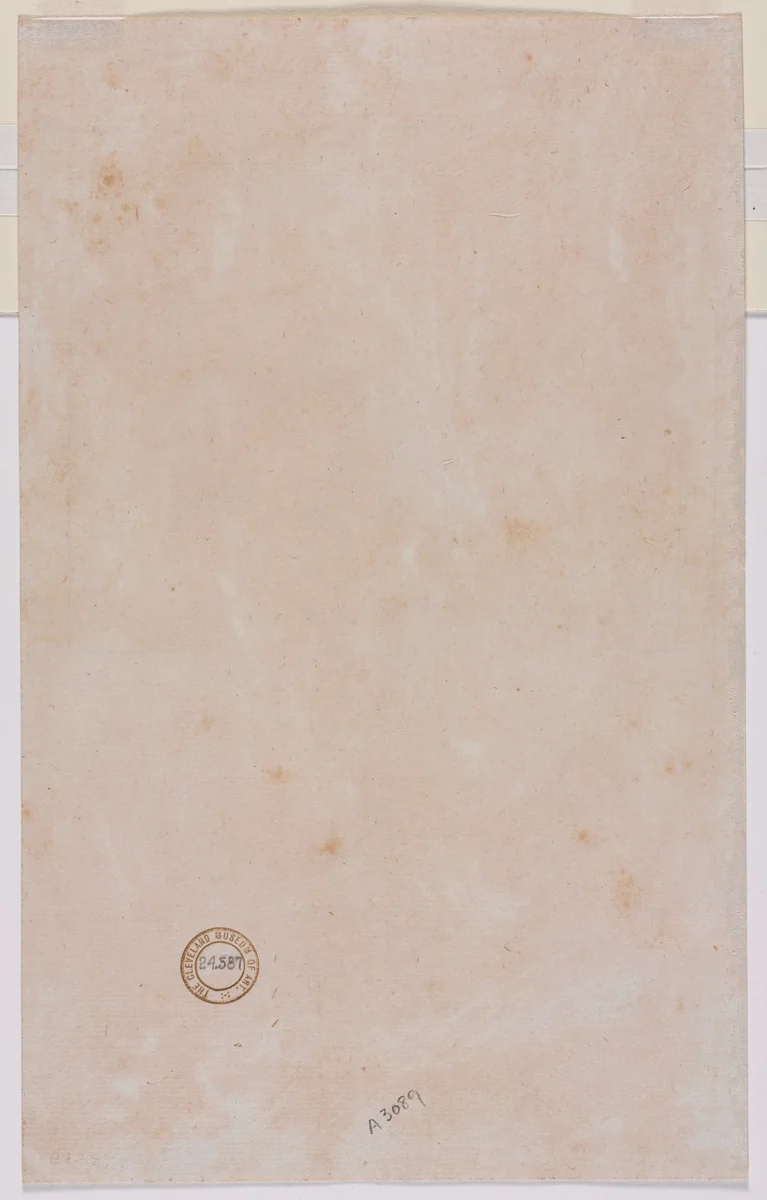 Architectural Plan (verso) by Luzio Romano, drawing, 1530-1570