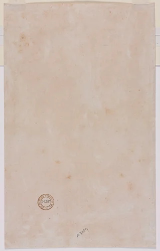 Architectural Plan (verso) by Luzio Romano, drawing, 1530-1570