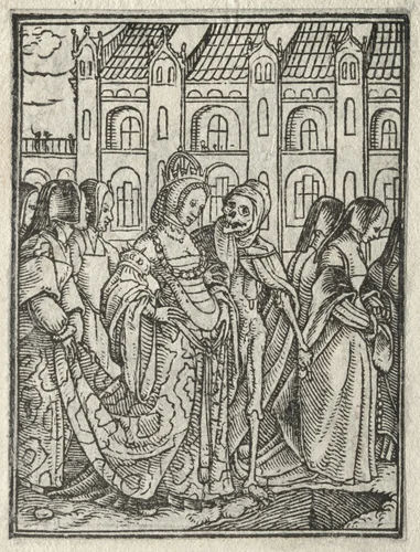 The Dance of Death: The Cardinal; The Empress by Hans Holbein the Younger, print, 1521-1531