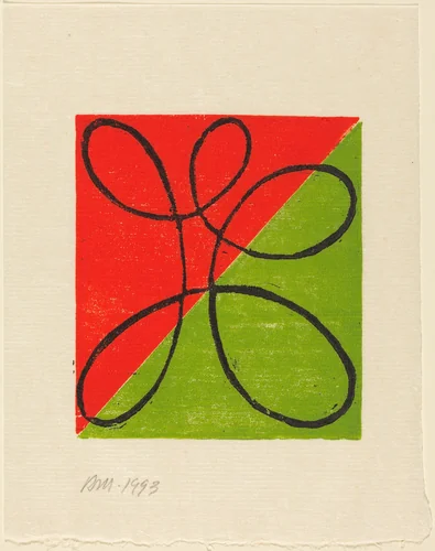 Untitled (Holiday Card) by Robert Mangold, print, 1993