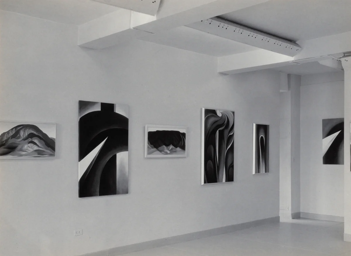Georgia O'Keeffe—Exhibition at An American Place by Alfred Stieglitz, photograph, 1931