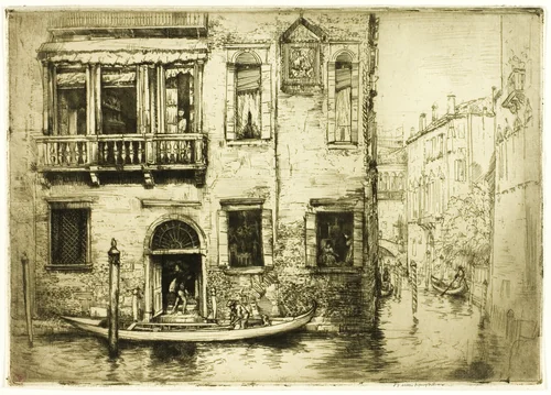 The Canal of the Little Saint, Venice by Donald Shaw MacLaughlan, print, 1909