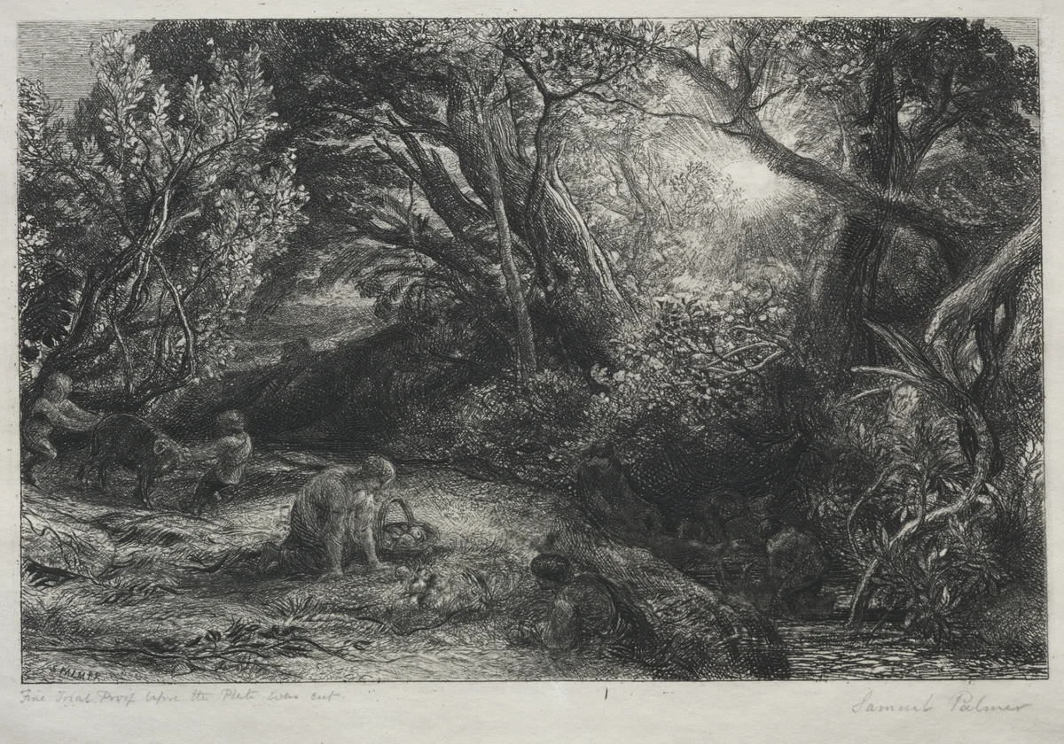 The Morning of Life by Samuel Palmer, print, 1860-1861