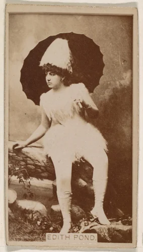Edith Pond, from the Actresses series (N245) issued by Kinney Brothers to promote Sweet Caporal Cigarettes by Kinney Brothers Tobacco Company, photograph, 1890