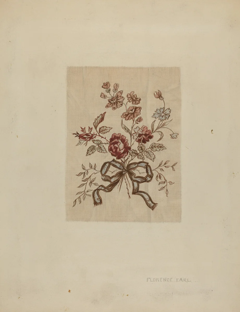 Printed Linen by Florence Earl, index of american design, 1937