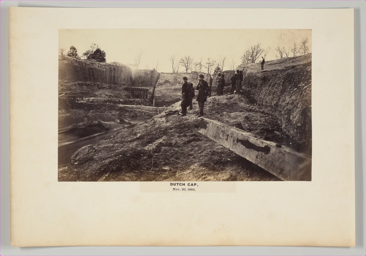 Dutch Gap by Andrew Joseph Russell, photograph, 1864