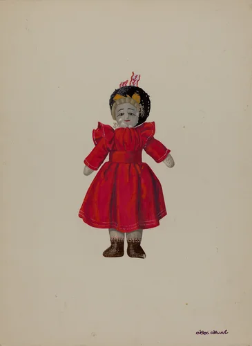 Rag Doll - "Tilly" by Rex F. Bush, index of american design, 1937