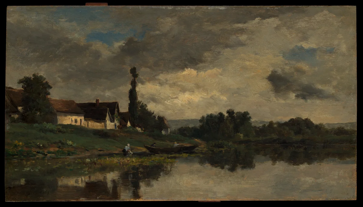 Portejoie on the Seine by Charles-François Daubigny, painting, 1858-1868