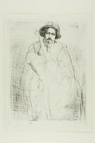 J. Becquet, Sculptor by James McNeill Whistler, print, 1859