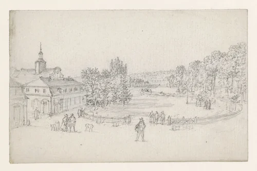 Saint Cloud (?) by Georges Michel, drawing, 1773-1843
