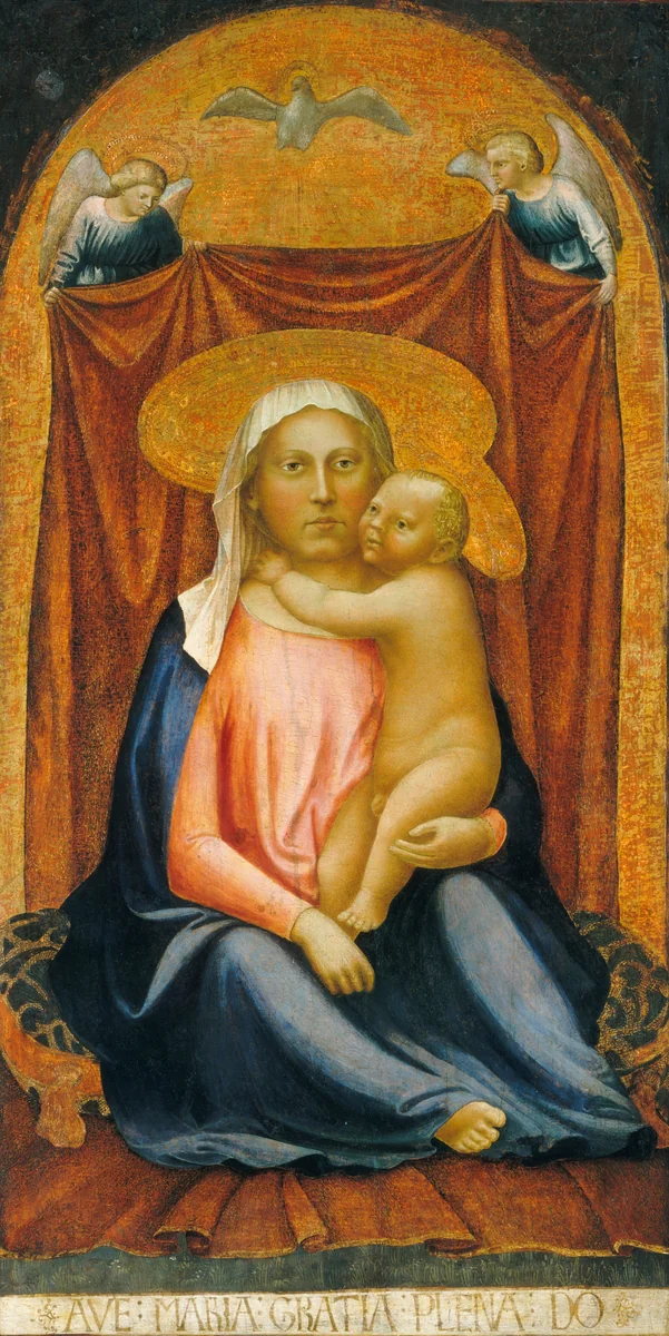 The Madonna of Humility by Masaccio, painting, 1423-1424