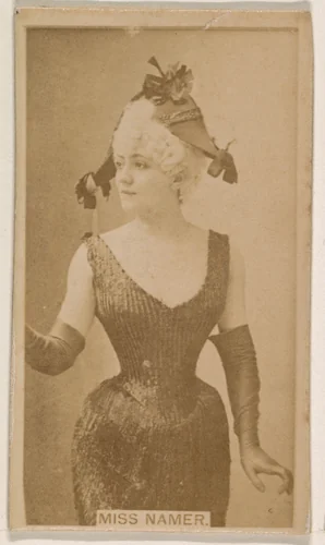 Miss Namer, from the Actresses series (N245) issued by Kinney Brothers to promote Sweet Caporal Cigarettes by Kinney Brothers Tobacco Company, photograph, 1890