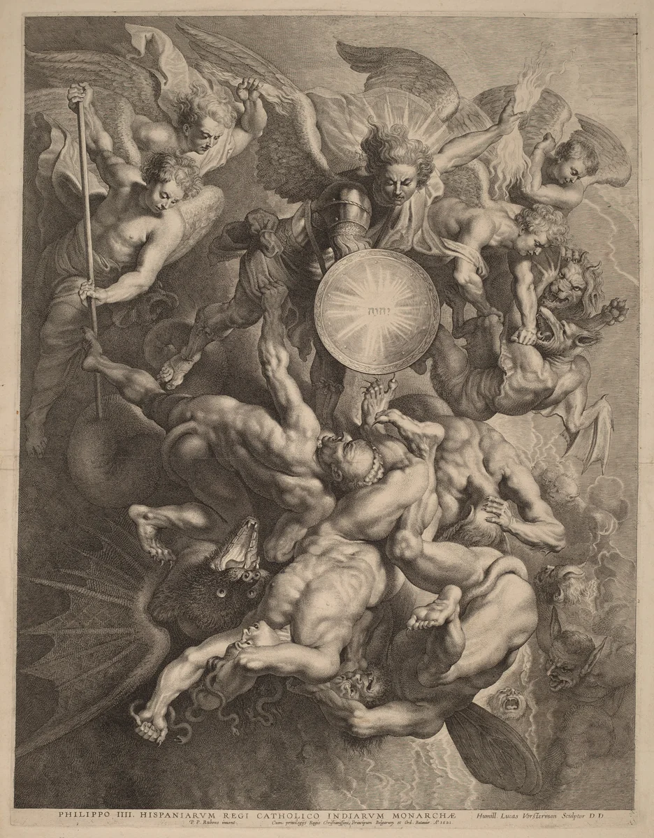The Fall of the Rebel Angels by Lucas Emil Vorsterman
Sir Peter Paul Rubens, print, 1621