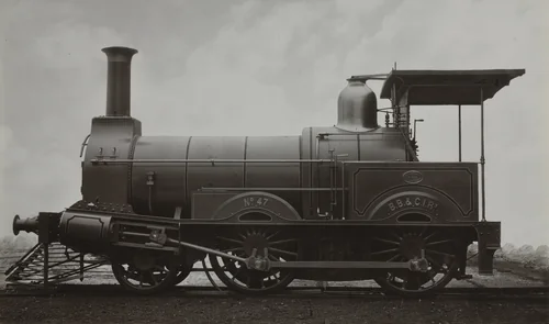 Locomotive by John Stuart, photograph, 1880-1889