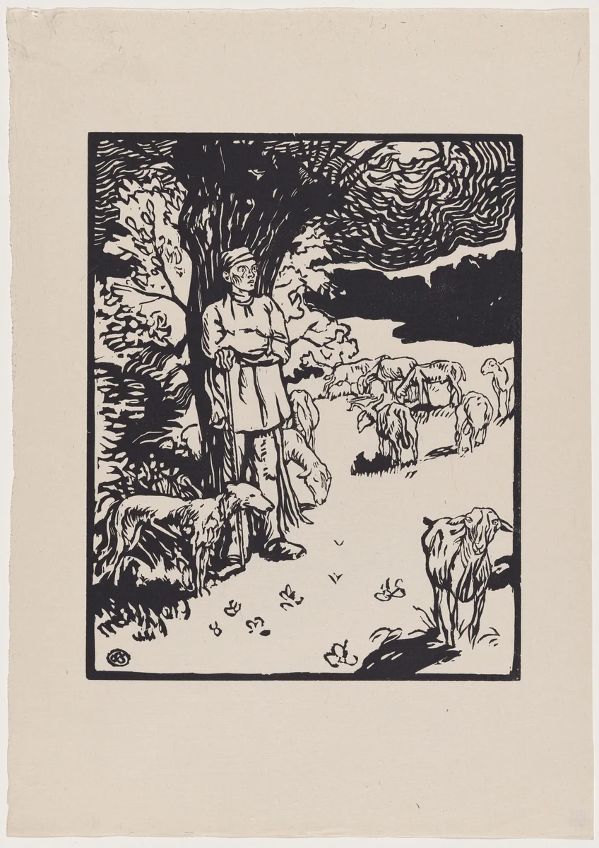 L'orage by Georges Jeanniot, print, 1895