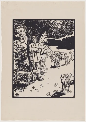 L'orage by Georges Jeanniot, print, 1895