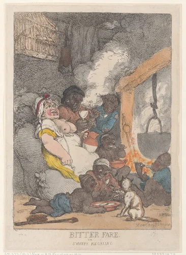 Bitter Fare or Sweeps Regaling by Thomas Rowlandson, print, 1812