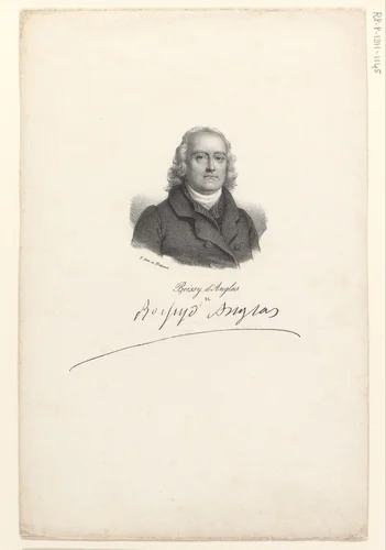 Portret van François-Antoine de Boissy d'Anglas by anonymous, print, 1818-1842