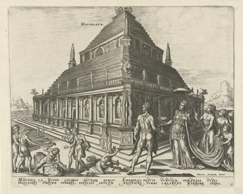 Mausoleum van Halicarnassus by Unknown, print, 1572