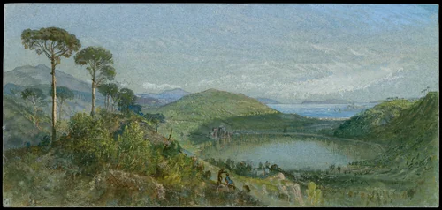 Lago Avernus by William Trost Richards, artwork, 1867-1870